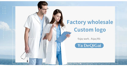 Unisex Medical Uniforms Men Women Nursing Clothes Lab Beauty Costume Nurse Scrubs Set Doctor Dentist Workwear Clinical Top Pants