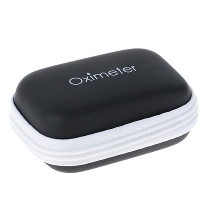 Pulse Oximeter Monitor Finger Pulse Oxymeter Digital Oxygen Meter Zipper Bag