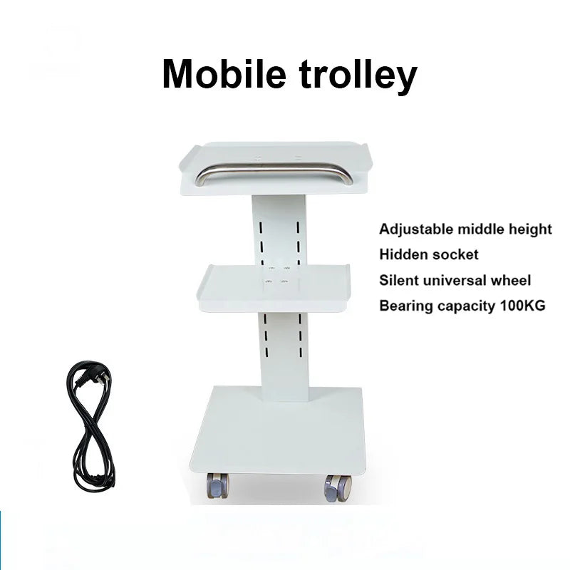 Beauty Salon Clinic Instrument Art With Socket Medical Cabinet Dental Trolley Mobile Portable Dental Trolley