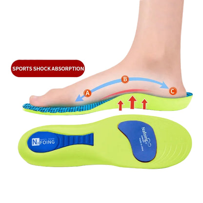 Orthopedic Insoles for Feet Sport Shock-absorbing Insole for Shoes Arch Support Plantar Fasciitis Templates Pads Men Women Sole