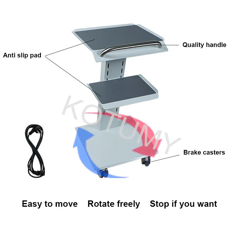 Beauty Salon Clinic Instrument Art With Socket Medical Cabinet Dental Trolley Mobile Portable Dental Trolley