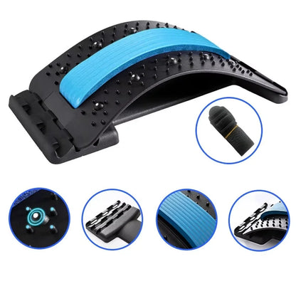 Back Massage Muscle Relaxation Stretcher, Back Stretching  Relaxation Massage Pad, Lumbar Support Stretcher, Pain Relief